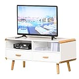 eck fernsehschrank kirschbaum ✅PRAKTISCHES DESIGN: Kabel verschwinden unsichtbar durch eine Öffnung in der Rückwand.