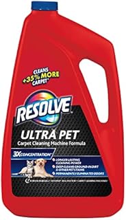 Resolve Ultra Pet Steam Carpet Cleaner Solution Shampoo, 48oz, 3X Concentrate, Safe for Bissell, Hoover & Rug Doctor