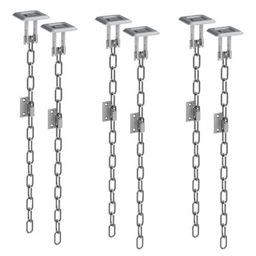 BASI | Gitterrostsicherung 3 x Paar | Zusatzsicherung für Kellerschacht Lichtschacht | Einbruchschutz für Kellergitter | Gitterrost-Sicherung GS70 | Fluchtweg-Entriegelung | 6 Stück