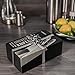 Knife Block Stainless Steel Without Knives - Modern Design Universal Knife Holder Kitchen - Easy Clean Slotless Safe Knives - Space Saver Storage Knife Organizer