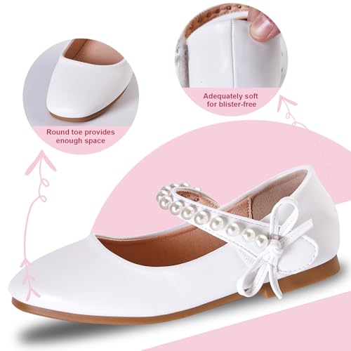 Girls Dress Shoes Mary Jane Shoes for Girls School Shoes Low Heel Princess Wedding Party Flats3