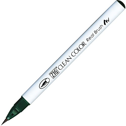 Marqueur pinceau Zig Clean Color 400 vert marine idéal pour vos carnets de voyage