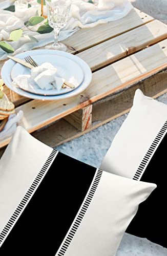 PILLOW DÉCOR Sunbrella Black 20x20 Outdoor Pillow