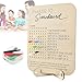 Ovrimelle Phase 10 Score Board, Wooden Phase 10 Scoreboard, Fun Board Games Tracker BoardsCard Games Night Table Score for Back Yard Party Family Game (Color:1 Set)