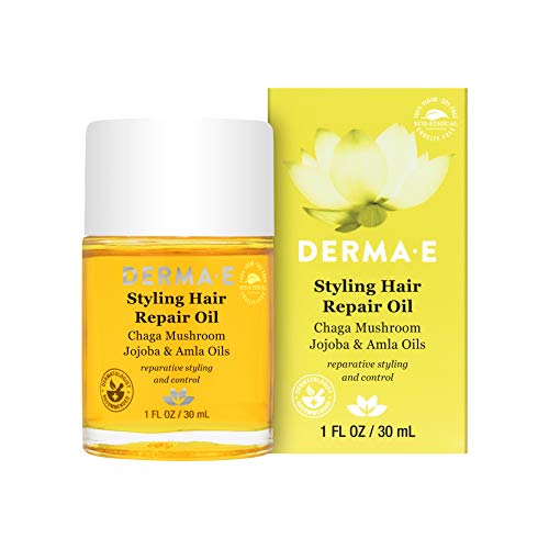 DERMA E Bonding Hair Repair Oil â Nourishing Hair and Scalp Relief Treatment â Anti Frizz and Anti Breakage Formula Promotes Shine â Styling Oil for All Hair Types, 1 fl oz