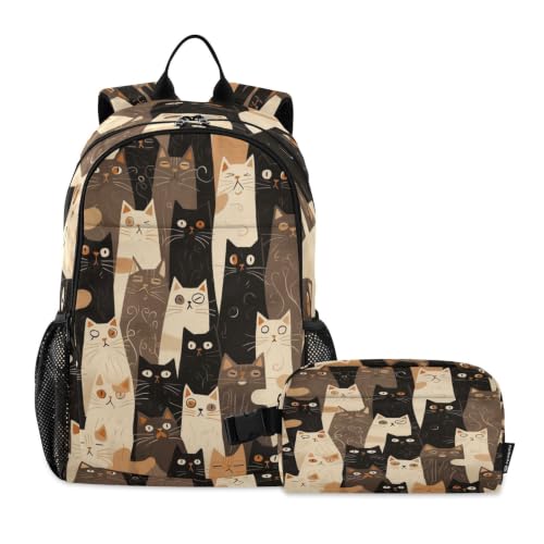 Sac d'école durable chat pour soulager le dos des élèves au quotidien