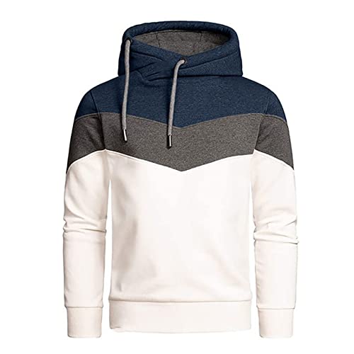 Sweat à capuche coupe décontractée avec motif irrégulier