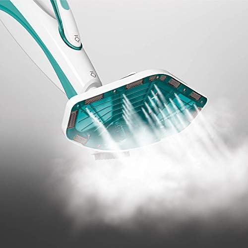 Polti Vaporetto SV450_Double Steam Mop with Handheld Cleaner PTGB0085, White/Blue, 1500 W, 0.3 liters