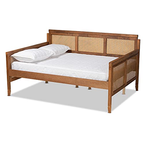 Baxton Studio Toveli French-Inspired Ash Walnut Daybed
