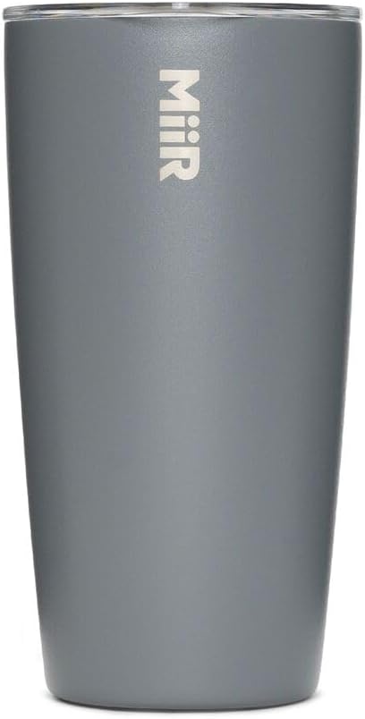 MiiR Tumbler, 16oz Insulated Stainless Steel with Press Fit Slide Lid โ Splash Proof Design, Holds Hot & Cold Beverages, Stylish & Functional Cup Holder Compatible
