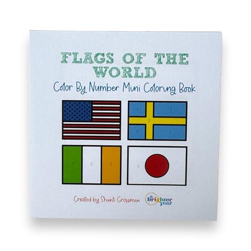 World Flags Mini Coloring Book