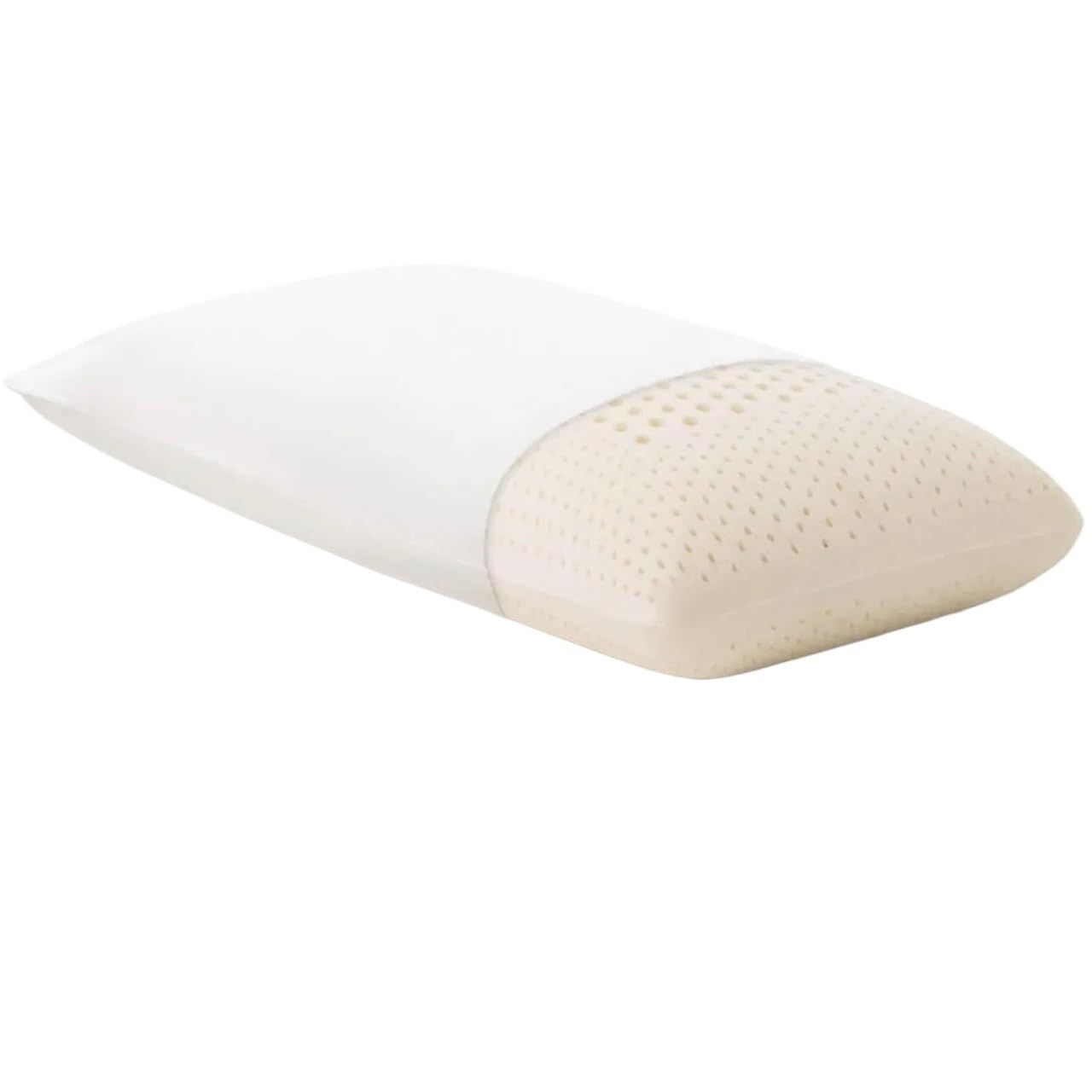 SNDISNV Pillows Natural Latex Zoned Pillow Loft Firm Stuffed for Sleeping Travel Bed Home Garden for Side Back Sleepers