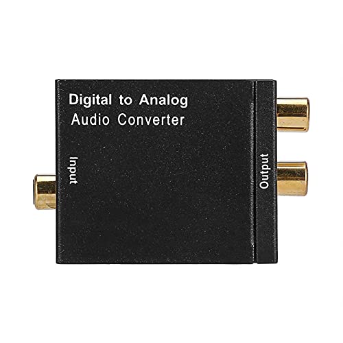 Adaptateur coaxial numérique optique Toslink vers RCA analogique pour convertisseur audio maison