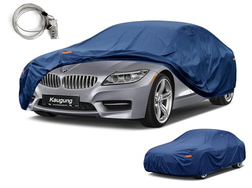 Image of Kaugung Custom Fit Car Cover for BMW Z4 E85 E86 E89 G29 Coupe /Roadster /Convertible (2002-2026), Heavy Duty Waterproof All Weather Outdoor Protection, Full Exterior Cover with Vent, Rain Sun UV Proof