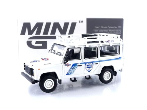 Mini GT 1/64 - Land Rover Defender 110 Martini Racing miniatura 5