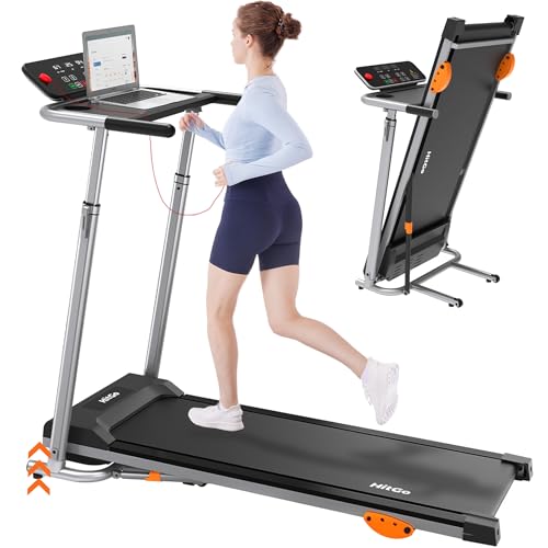 HitGo Desk Treadmill, Walking Pad Treadmill with Removable Desk Workstation,