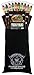 Buffalo Bills 15-Piece Beef Jerky & Beef Stick Sampler Black Velour Wine Gift Bag (15 mixed packs)