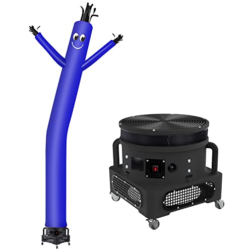 Image of MOUNTO 20ft Air Inflatable Tube Guy Puppet Dancing Man with 1HP Blower Complete Set (Blue)