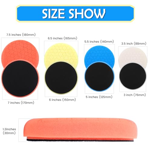 IPELY 6 Inch Buffing Pads