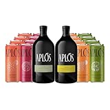 Aplós Dry January Variety Pack of Non-Alcoholic Canned Cocktails and Spirits, Formulated with Adaptogens and Nootropics, Low Calorie, No Added Sugar Beverages