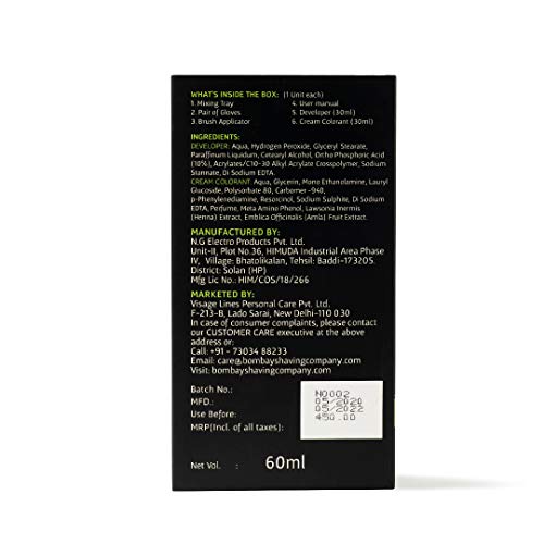 Bombay Shaving Company Beard Colour For Men Natural Black miniatura 7