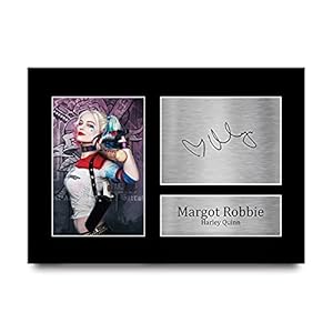 HWC Trading A4 Margot Robbie Suicide Squad Harley Quinn presenteert afgedrukt gesigneerde handtekeningfoto voor fans van…