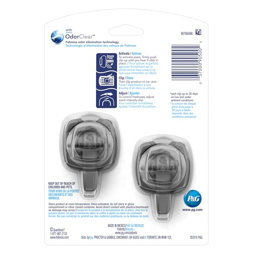 Image of Febreze Gain Island Fresh Scent Car Air Freshener 0.06 oz Liquid 2 pk