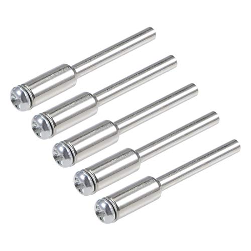 uxcell Cut-off Wheel Screw Mandrels 3mm Shank Dia Cutting Disc Holder for Compatible Rotary Tools 5 Pcs