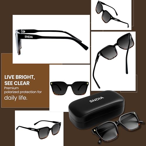 Image of SNDIA Polarized Suare Modern Design Sunglasses | UV400 Protection | Driving Glasses for men and women