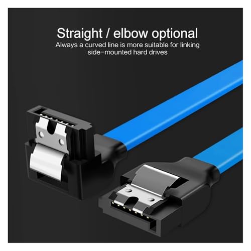 Cable de datos SATA 3.0 de 40 cm negro recto miniatura 2