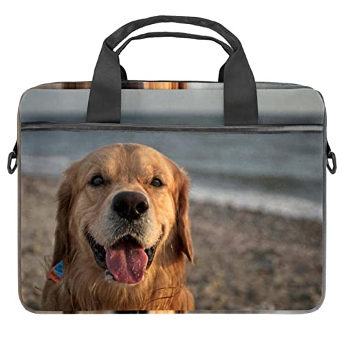 Sac ordinateur portable 13-14.5 pouces motif chien idéal pour le bureau et la fac