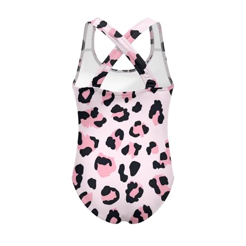 Image of Kid One Piece Swimsuit with Cross Back Girls Summer Sleeveles Swimwear for 5-14 Years