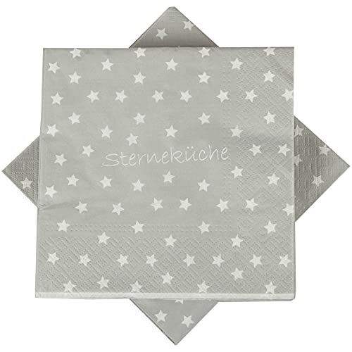 20er Pack Servietten, vers. Motive - Hochwertige Papierservietten (33x33cm, 3-lagig, 1/4 Falz) Papier-Tuch, für Party, Geburtstag oder Feiern
