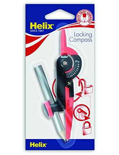 Helix Locking Compass Comes in Assorted Colours School Supplies and Stationery