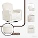 Evolur Vienna Swivel Glider with Ottoman, FSC Certified, Greenguard Gold and JPMA Certified Glider Rocking Chair, 360° Swivel Motion, Ergonomic Design Nursery Glider, Sweet Cream