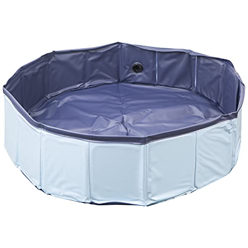 VFM / Crufts - Bañera plegable para mascotas, piscina para perros, juguete para perros, baño portátil (80 cm x 20 cm) Cover