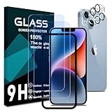 対応 iPhone14 フィルム ブルーライトカット 6.1インチ ガイド枠付き【2+2枚セット-日本旭硝子製 】iPhone14 ガラスフィルム ブルーライト(2枚) + レンズ保護フィルム (2枚) アイフォン14 保護 フィルム さらさら アイホン14 強化ガラス 厚さ0.26 超薄 硬度9H 飛散防止 指紋防止 高感度 自動吸着 気泡ゼロ 高透過率 ラウンドエッジ加工 3D Touch対応 貼り付け簡単