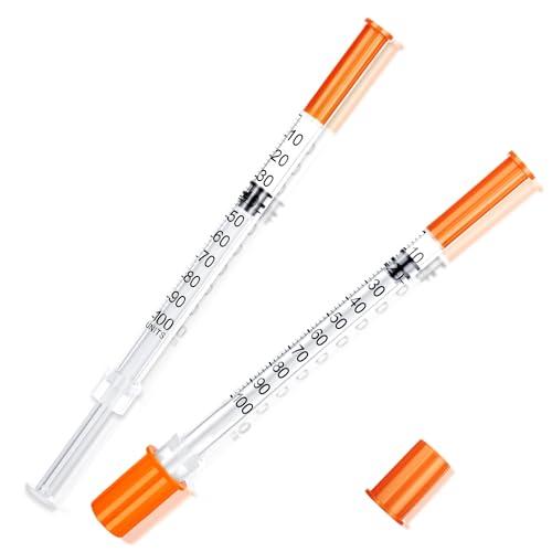 Seringues 1 ml aiguille 27G 6mm matériel laboratoire emballage individuel 100pcs