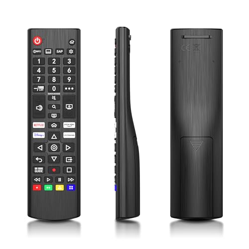 Mando Universal TV para LG Smart TV Incluye UHD OLED QHD QNED NanoCell 4K y 8K; Modelos Incluyen AKB76040301 y AKB76037605 / AKB76040302 / AKB76040301 / AN-MR20GA etc. (Negro)