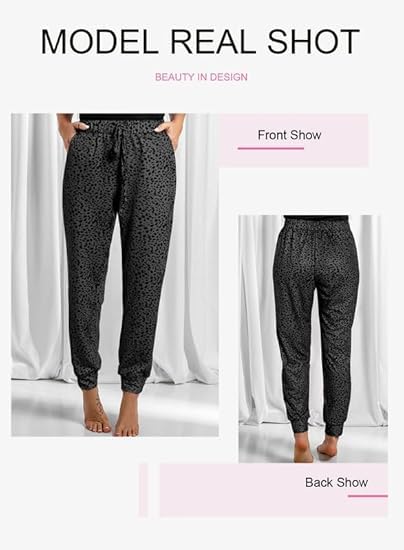Image of Dokotoo Womens 2026 Soft Casual Drawstring Tie Elastic Waist Loose Jogger Pants with Pockets