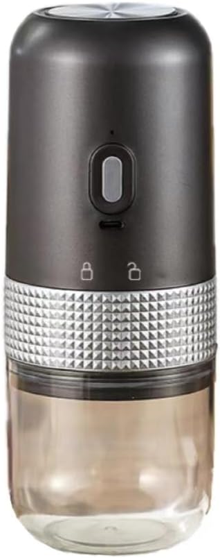 Generic Electric Coffee Grinder for Beans - 5 Adjustable Grind Settings - Whole Bean Mill for Aeropress, Drip Coffee, Espresso, French Press, Cold Brew. Wireless Charging Portable (Yellow), MINI