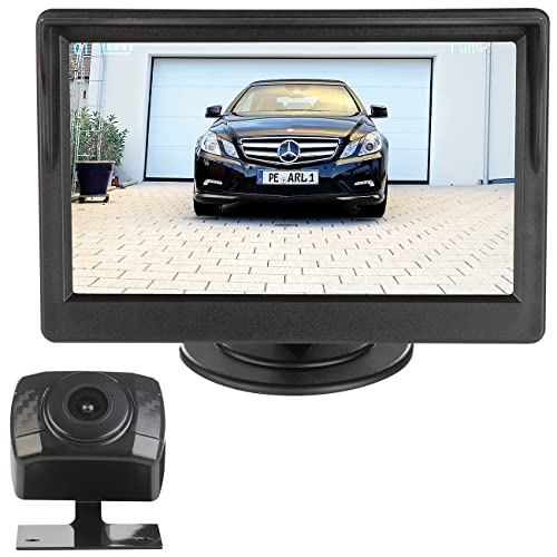 Lescars Funk Kamera: Kabellose HD-Funk-Rückfahrkamera, AHD-Sensor, 5' (12,7 cm), Nachtsicht (Rückfahrt Kamera, Abstandswarner, Rückfahrkameras Monitoren)
