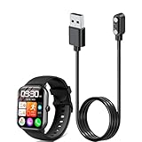 for HOIBAI KW105-G01 スマートウォッチ 充電ケーブル 充電器 USB充電 60cm 汎用マグネット充電コード YANMONGI 磁気吸着 急速充電 高耐久 便利性 断線防止 低発熱 軽量 小さい 持ち運びやすい チャージャー 旅行用 磁気マグネット式充電【1本セット】