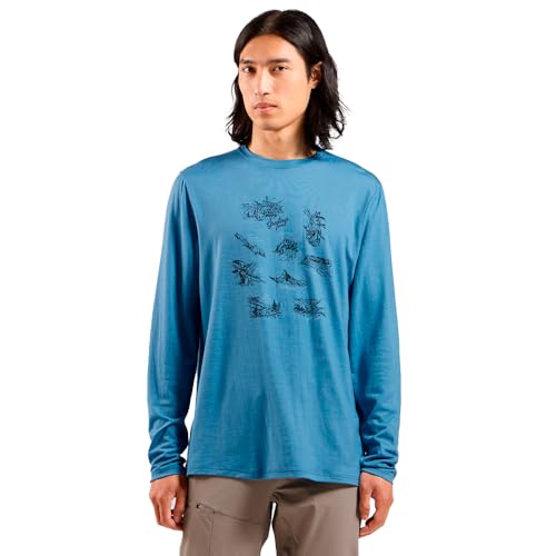 T-Shirt Odlo Merino 200 Tourist de randonnée homme pour trek en montagne