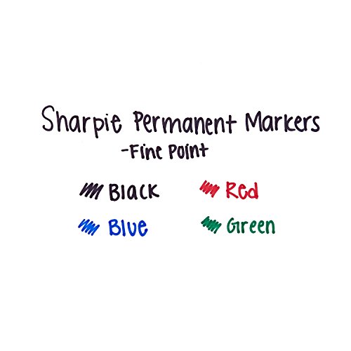 Sharpie Extreme Permanent Markers, Fine Point, Black, 4 Count #TOP4