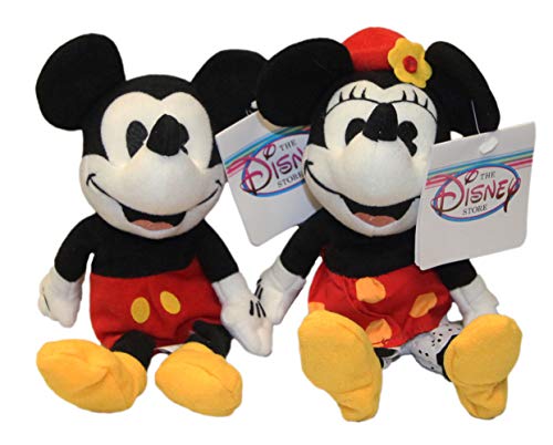 Disney Japan 30's Mickey & Minnie Bean Bag Set