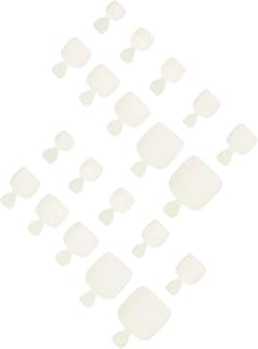 Cabilock 500pcs Artificial Toenail Tips Full Cover Plastic Nail Tips for Natural Look and Toe Decoration, Beige Abs Material, for DIY Manicure Supplies and Wedding at Home Use