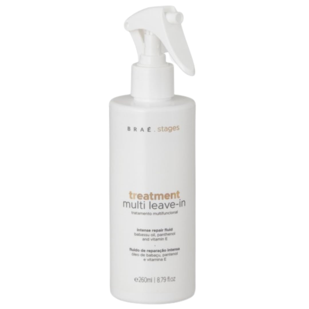 Braé Stages Multi Leave-In Treatment, Intense Repair Fluid with Babassu Oil