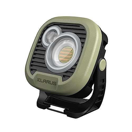 Klarus WL3 Campinglamp, 13500 mAh hohe Kapazität wiederaufladbares Arbeitslicht, 1500 lm 6 Modi Camping Laterne , magnetische Basis, Hakenfunktion, IPX5 zum Campen, Nachtfischen, Workshop