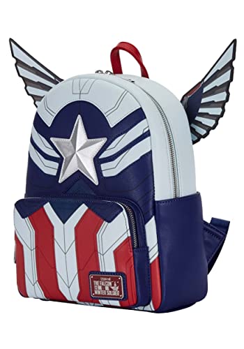 Loungefly Marvel Falcon Captain America Cosplay Mini Backpack Captain America One Size3